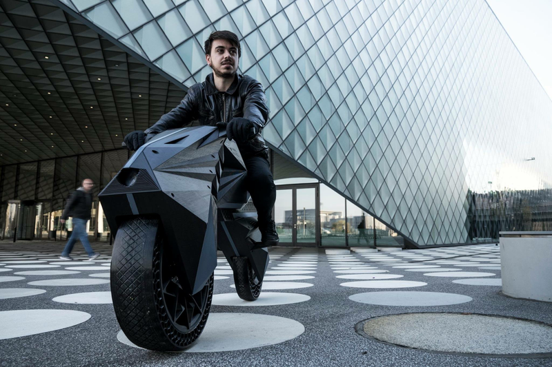 Illustration for article titled Someone Get This Sweet 3D-Printed Electric Motorcycle Into a Video Game, Stat